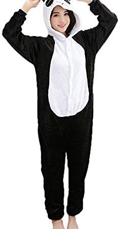 Adulte Kigurumi Unisexe Anime Animal Costume Cosplay Combinaison Pyjama ou Déguisement - Panda - Taille S