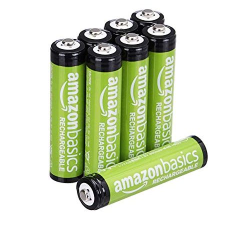 Amazon Basics Piles rechargeables AAA, pré-chargées - Lot de 8 (le visuel peut différer)