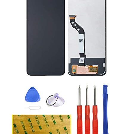 LTZGO Écran Tactile LCD Compatible avec Xiaomi Mi Poco F1, Pocophone F1 Noir Tactile Vitre De Remplacement D’Affichage avec Kit D’Outils Complet De Réparation,adhésif (sans Cadre)