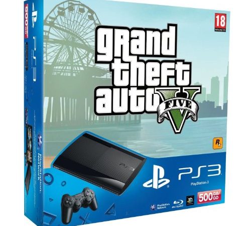 SONY - CONSOLA PS3 500GB + GRAND THEFT AUTO 5 + TLOU (SOFT BUNDLE)