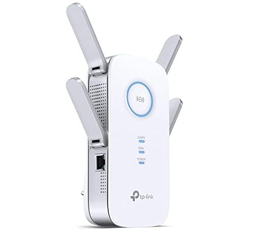 TP-Link Répéteur WiFi(RE650), Amplificateur WiFi AC2600, WiFi Extender, WiFi Booster, 1 Port Ethernet, couvre jusqu'à 200㎡, Compatible avec toutes les box internet