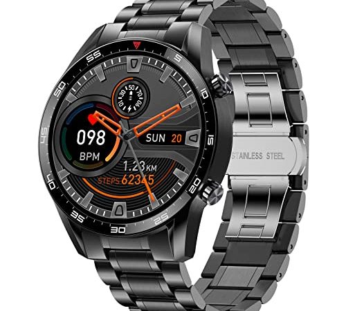 Montre Connectée Homme,1,32'' Montre Intelligente avec Appel Bluetooth pour Android iOS,IP67 Etanche Smartwatch Sport avec Moniteur Sommeil de Fréquence Cardiaque,10 Sport Modes,Podometre