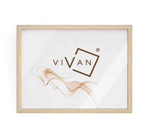 VIVAN Cadre, marron (bois naturel), format image A3