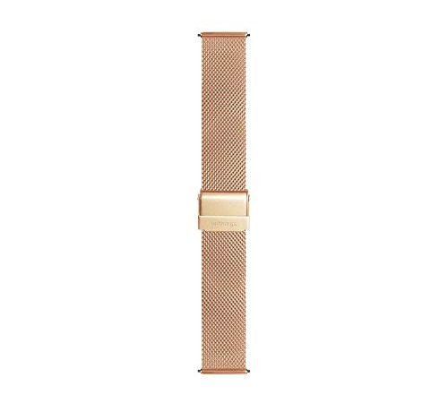 Withings Bracelet en Métal pour ScanWatch, Steel HR, Steel HR Sport and Move [Exclusif Amazon], Milanaise Rose Gold, 18mm