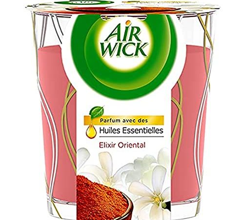Air Wick Desodorisant Maison Bougie Parfumée Huiles Essentielles Elixir Oriental