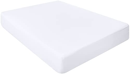 Utopia Bedding Drap Housse - Blanc, 160 x 200 cm - Bonnets 35 cm pour Matelas Épais - Microfibre Brossée