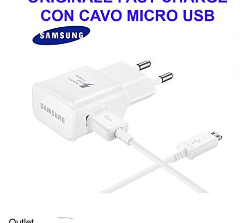 Adaptateur-chargeur original pour Samsung - Charge rapide, Cable Micro USB J3 J5 J7 2016 2015 2017 A3 A5 A7 J6 A6 EP-TA20EWE
