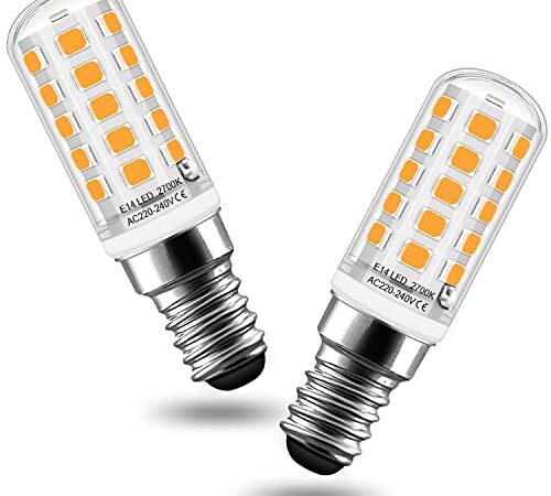 Auting E14 Ampoules LED 4W, Ampoule E14 2700k Blanc Chaud, Équivalent Halogène 40W, 400LM, Non Dimmable, Lot de 2
