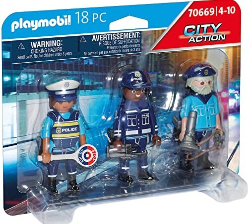 Playmobil 70669 Police Equipe de policiers - City Action- Les policiers- Police Trois