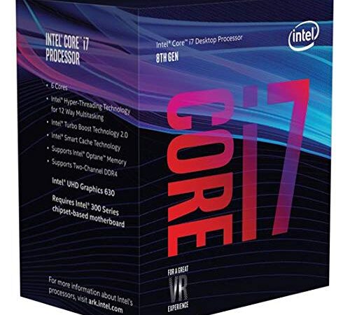 Processeur Intel bx80684i78700 K Core i7–8700 K Argent