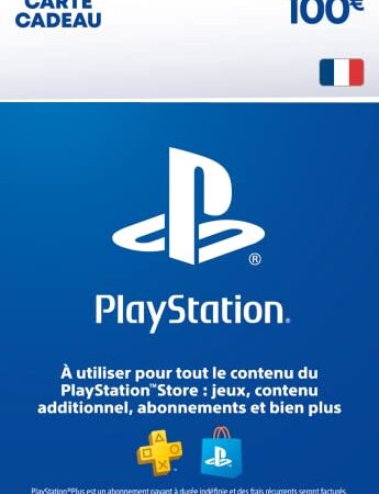 100€ Carte Cadeau PlayStation | PSN Compte Français [Code par Email]
