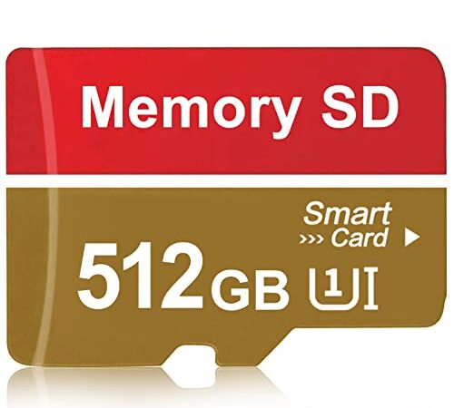 Kayboo Carte SD 512 Go Carte Mémoire SD 512 Go Vitesse Élevée Carte SD Grande capacité SD Card Carte TF pour PC, Tablette, Drone, Dash Cam