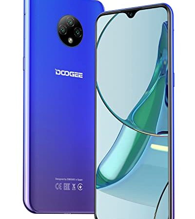 DOOGEE Téléphone Portable, X95T (2022), 13MP Caméra Arriére, 4350mAh/10W, 3Go+16Go(SD 256Go), 6.52”HD Quad-Core, OTG/Dual SIM Smartphone Debloqué- Bleu
