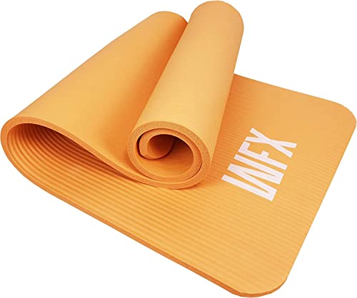 #DoYourFitness 'WFX' tapis de yoga premium | Amisha' 183x61x1,2cm, orange | Tapis de sport antidérapant, tapis de gymnastique, tapis de fitness | Sans phthalates