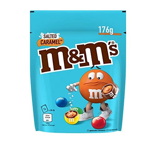 M&M'S CARAMEL - Bonbons chocolat au lait et caramel salé - Sachet de 176g