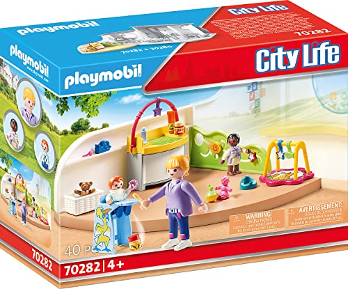 Playmobil 70282 Espace crèche pour bébés- City Life- Le Centre de Loisirs- crèche bébés